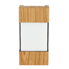 Arandela de Parede Externa Marrom Madeira IP20 Metalfran