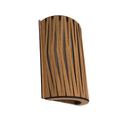 Arandela Externa Chiara Marrom Madeira IP20 Metalfran