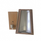 Arandela Externa Chiara Marrom Madeira IP20 Metalfran