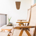 Arandela Externa Chiara Marrom Madeira IP20 Metalfran