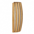 Arandela de Parede Externa Camilly Marrom Madeira IP20 Metalfran