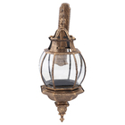 Arandela Externa Ouro Velho Alumínio e Vidro  IP43 Lille Biancoluce