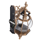 Arandela Externa Ouro Velho Alumínio e Vidro  IP43 Lille Biancoluce