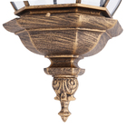 Arandela Externa Ouro Velho Alumínio e Vidro  IP43 Lille Biancoluce