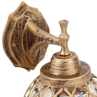 Arandela Externa Ouro Velho Alumínio e Vidro IP43  Rodez Biancoluce