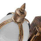 Arandela Externa Ouro Velho Alumínio e Vidro IP43 Toulouse Biancoluce