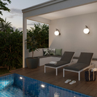 Arandela de Parede Externa Preta Aço IP20 Globo Blumenau