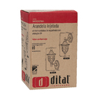 Arandela Externa Preta Plástico Modena IP44 Dital