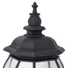 Arandela de Parede Externa Preto Alumínio e Vidro IP43 Lille Biancoluce