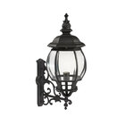 Arandela de Parede Externa Preto Alumínio e Vidro IP43 Lille Biancoluce