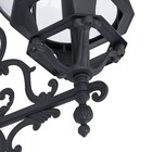 Arandela de Parede Externa Preto Alumínio e Vidro IP43 Lille Biancoluce