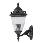 Arandela Externa Preto Alumínio e Vidro IP43 Paris Biancoluce