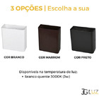 Arandela Externa Slim Dois Fachos Luminária Parede Led 3w - M