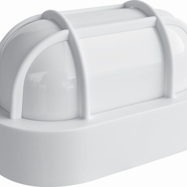 Arandela Externa Tartaruga 19cm - Branco Lente Branca