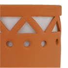 Arandela Externa Terracota Cerâmica Cocar AlfaLuz