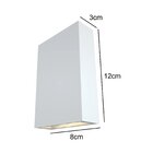 Arandela Facho Duplo 4w 2700k Slim Luminatti Branca