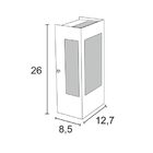 Arandela Felluz Externa Ae125 Branca