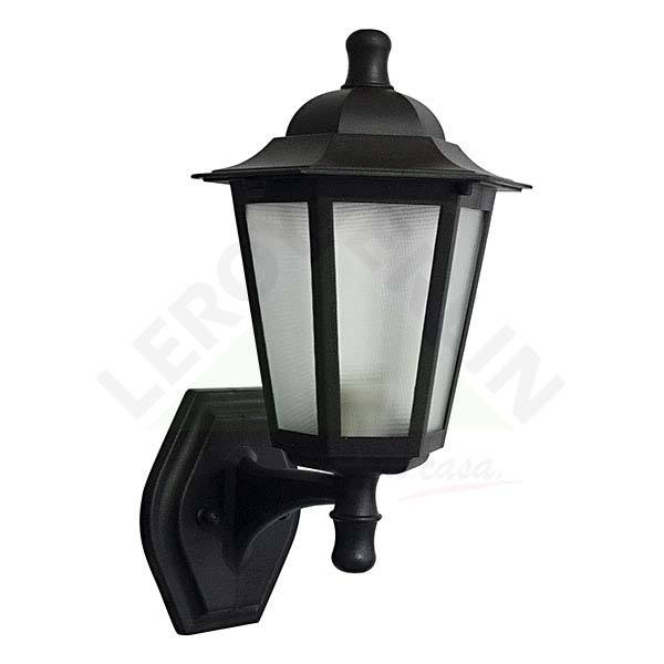 Arandela 1 Lâmpada Preta Grega Dital Leroy Merlin