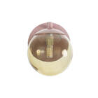 Arandela Figo Rosé Globo Esfera De Vidro Âmbar