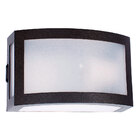 Arandela Finestra Policarbonato Preta + Led