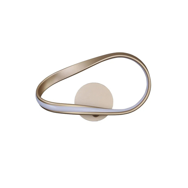 Arandela Flow Dourado Led 12w 3000k Bivolt Sb007g Bella