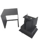 Arandela Foco Regulavel 6w Parede Muro Quadrada Preto