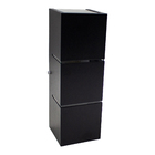 Arandela Focos Fachos Frisos 30cm P/ 2 Lâmpadas E27 - PRETA S