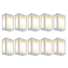 Arandela Fox Branco Kit Com 10