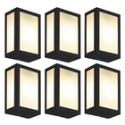 Arandela Fox Preto Kit Com 6