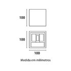 Arandela Free Led Quadrado Ip65 Al 6w Bivolt 3.000k Germany P