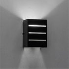 Arandela frisada 2 focos grande e27 + lâmpada led 12w 6000k -