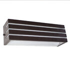 Arandela Frisada 30cm Marrom + Lâmpada Led 12w 6500k Branco F