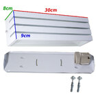 Arandela Frisada 30cm Marrom + Lâmpada Led 12w 6500k Branco F