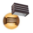 Arandela Frisada Pequena Para Lâmpada G9 Marrom Interno / Ext