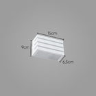 Arandela Frisada Policarbonato p/ área Externa e Interna bran