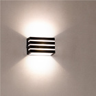 Arandela Frisada Policarbonato p/ área Externa e Interna pret