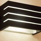 Arandela Frisada Preta Parede Externa Kit 06 Unidades