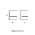 Arandela Germany Flip 2 G9 Bivolt Preto Fosco