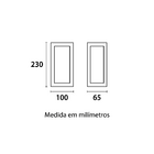 Arandela Germany Stuttgart E27 Bivolt - Branco Fosco - Único