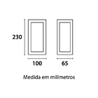 Arandela Germany Stuttgart E27 Bivolt - Branco Fosco - Único