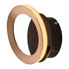 Arandela Ginga Rose Gold com Preto Led 6w Bb015 St2134