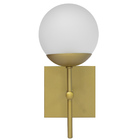 Arandela Globo Empire Dourado Fosco