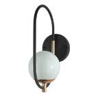 Arandela Globo Esfera Online 30cm - Preto/Cobre