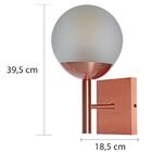 Arandela Globo Rose Gold