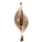 Arandela Glória Dourada 30cm Ip20 Led 8w 3 Em 1 Bivolt