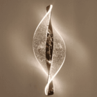 Arandela Glória Dourada 30cm Ip20 Led 8w 3 Em 1 Bivolt