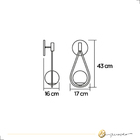 Arandela Gota 820/1 Branco