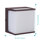 Arandela Hamsa Marrom 8w 3000k Bivolt Gaya