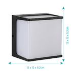 Arandela Hamsa Preto 8w 3000k Bivolt Gaya