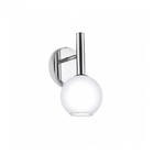 Arandela Haste Redondo 23x12x13cm Metal E Vidro